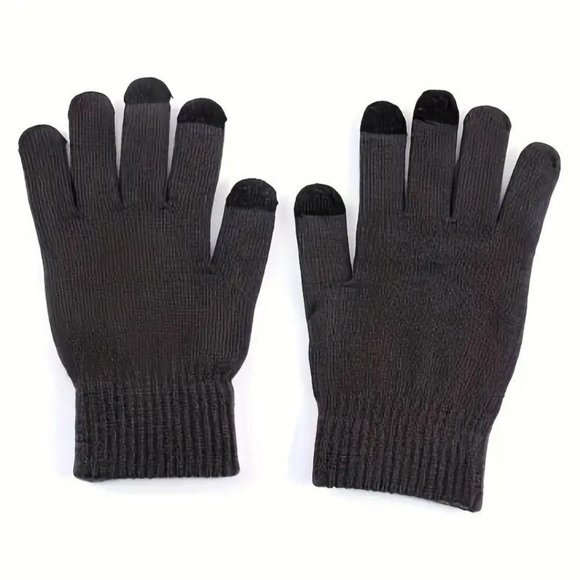 New Unisex Winter Thickened Windproof Knitted Brimles 3 Pcs - Picture 3 of 3